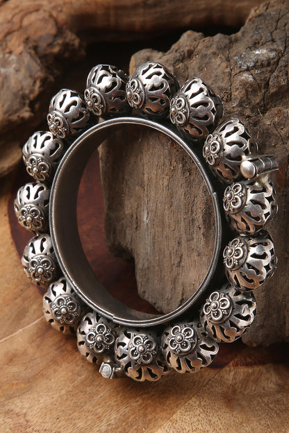 Silver Finish Bangle In Sterling Silver