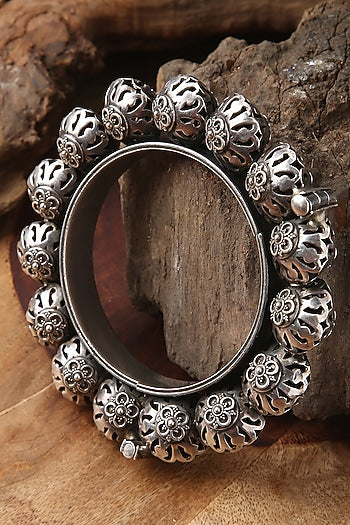 Silver Finish Bangle In Sterling Silver