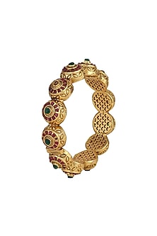 Gold Plated Carved Bracelets