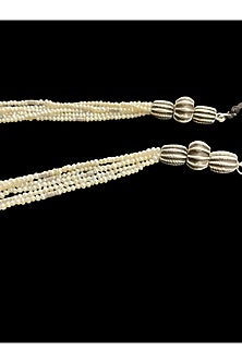 Silver Finish Rani Laxmi Bai Necklace In Sterling Silver