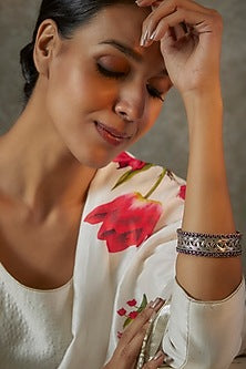 Ruby Jaal Kada In Sterling Silver