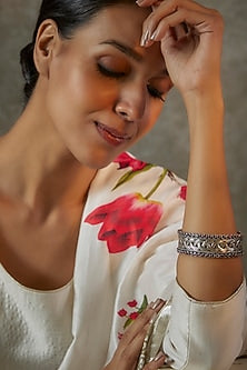 Ruby Jaal Kada In Sterling Silver