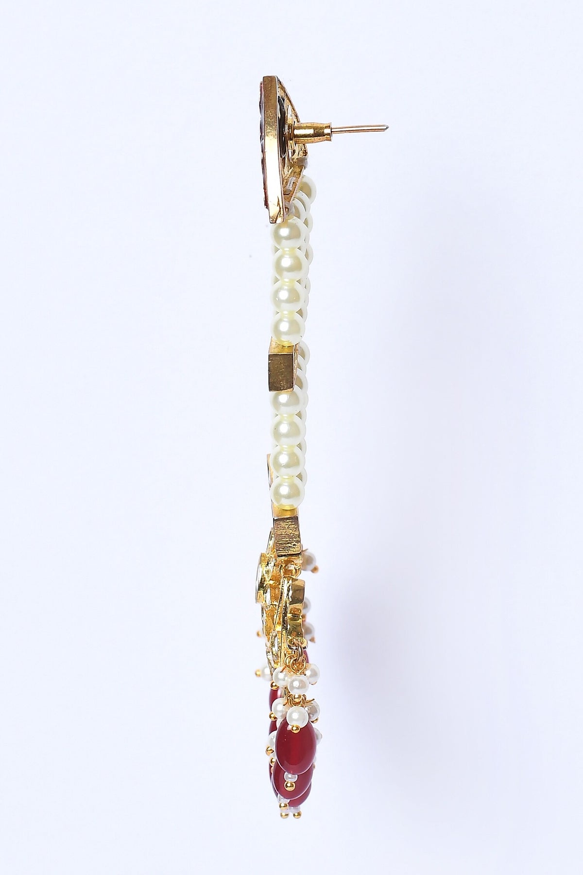 Floral Pattern Dangler Earrings 