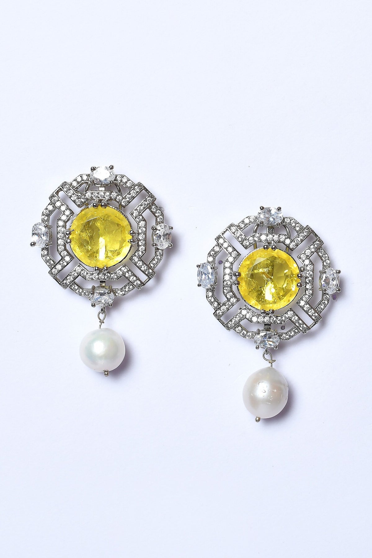 Cutwork Embellished Stud Earrings 
