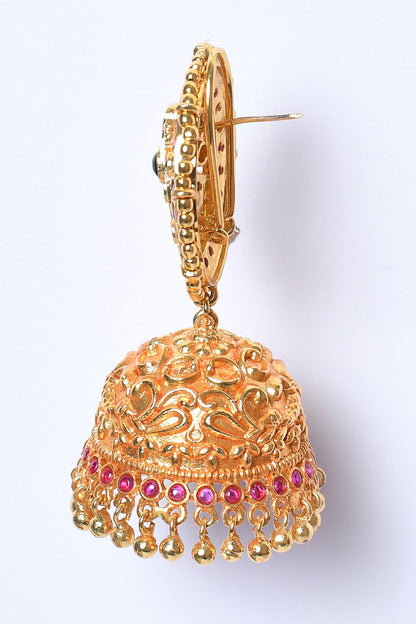 Stone Studded Jhumkis 