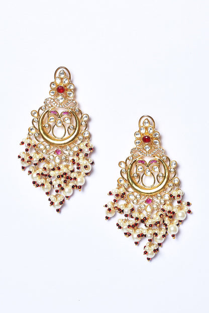 Pearl Drop Dangler Earrings 