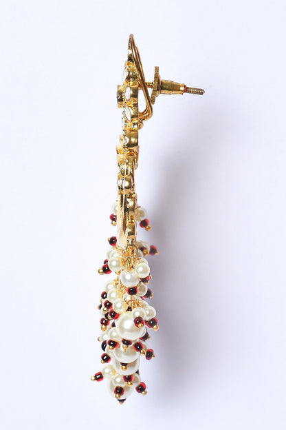 Pearl Drop Dangler Earrings 