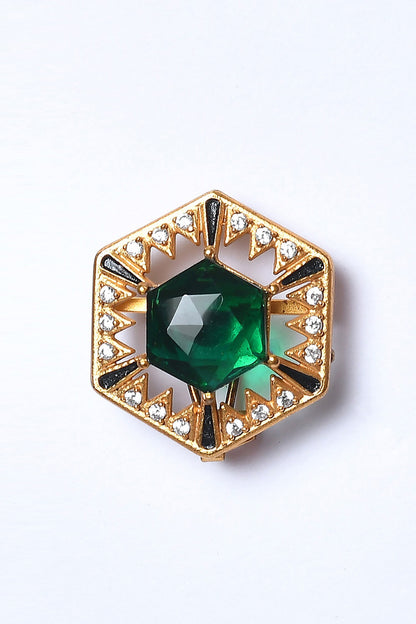 Hexagon Shaped Stud Earrings 