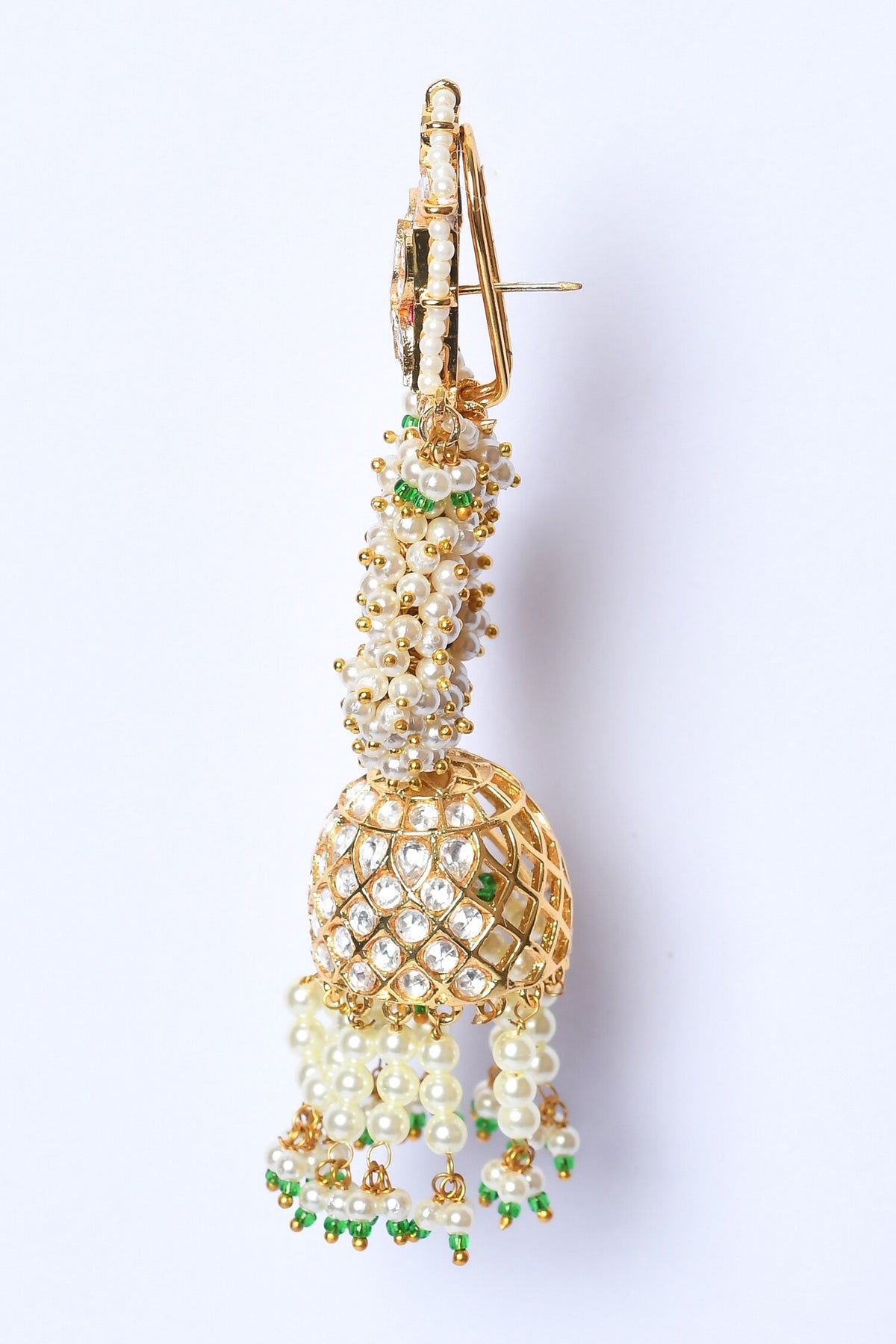 Kundan Embellished Jhumkis 