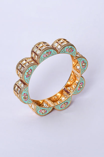 Floral Meenakari Work Kada 