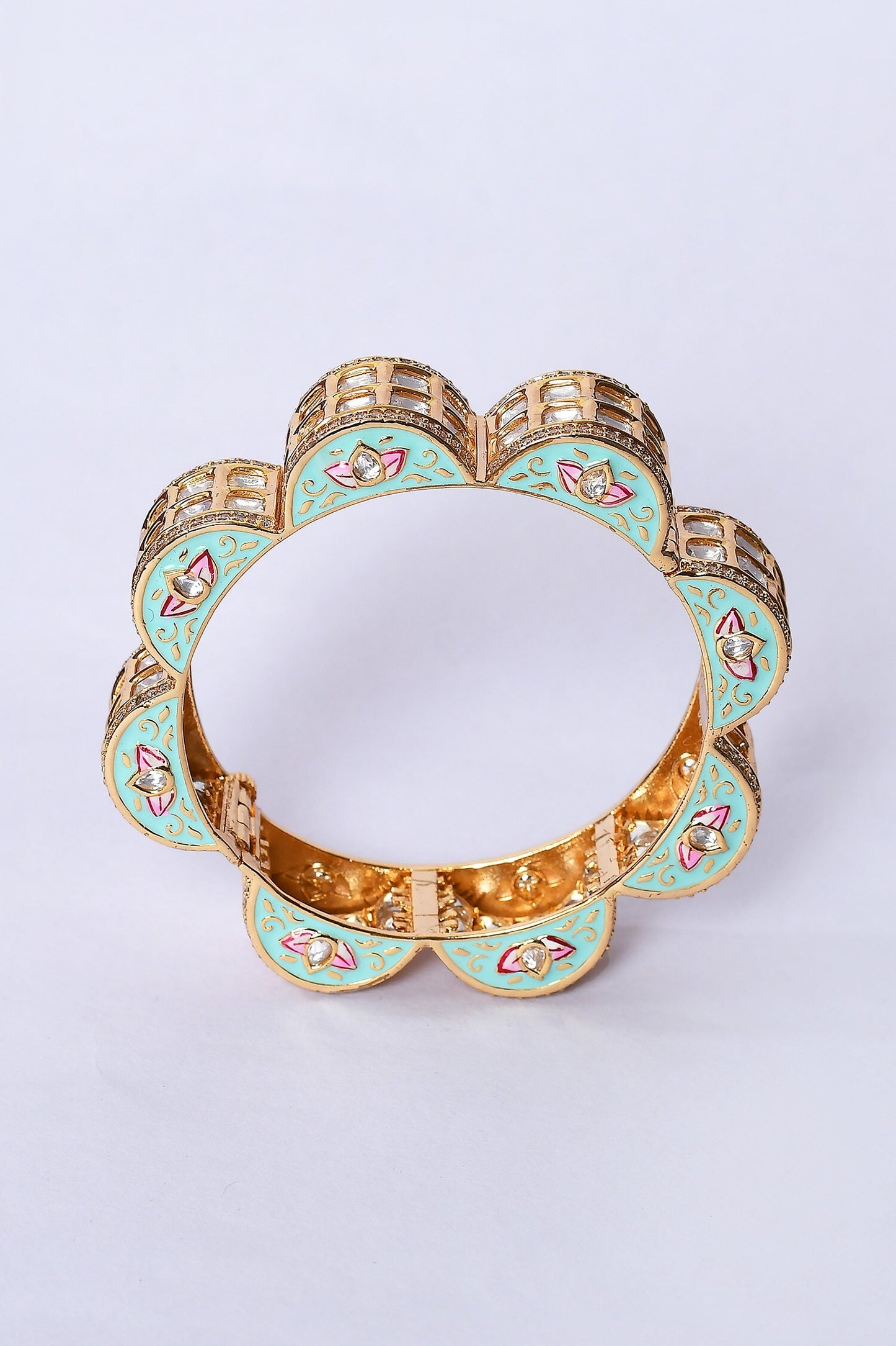Floral Meenakari Work Kada 