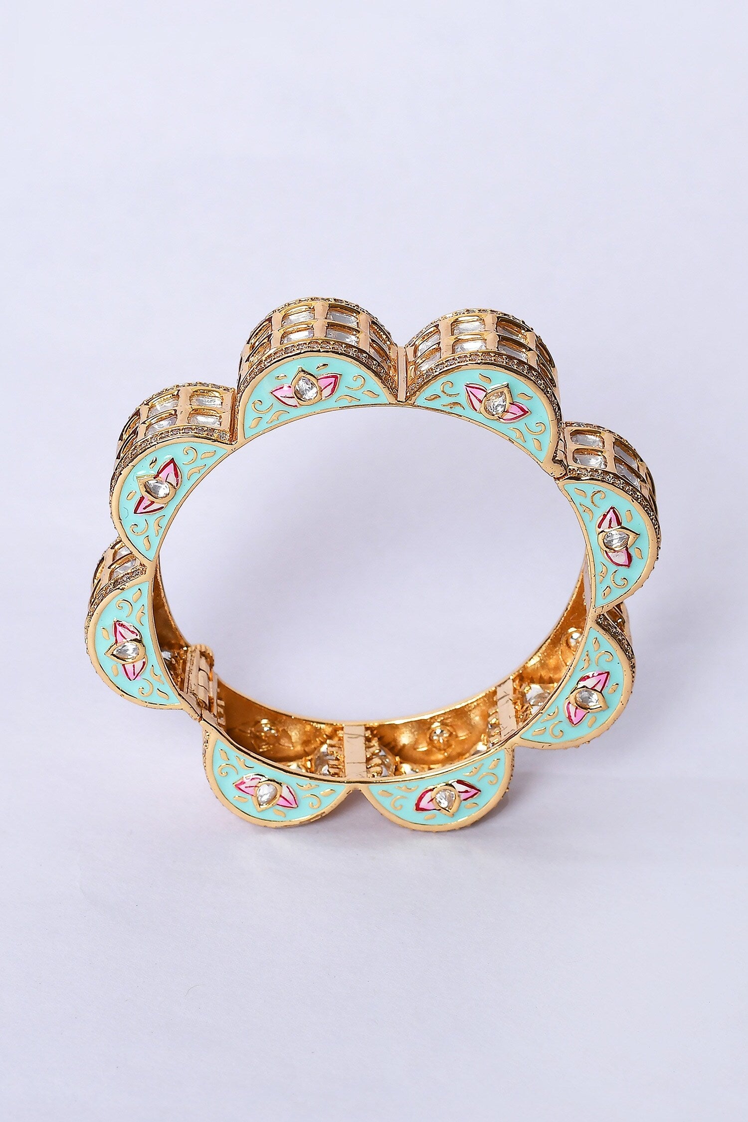 Floral Meenakari Work Kada 