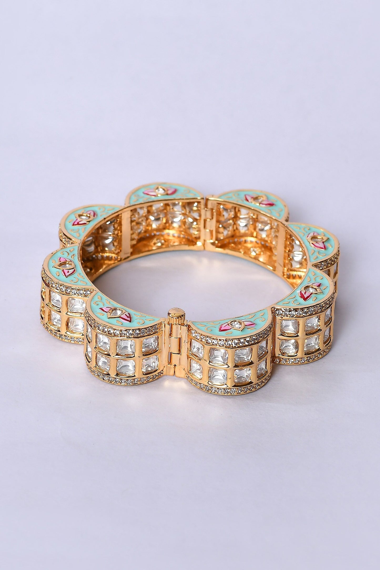 Floral Meenakari Work Kada 