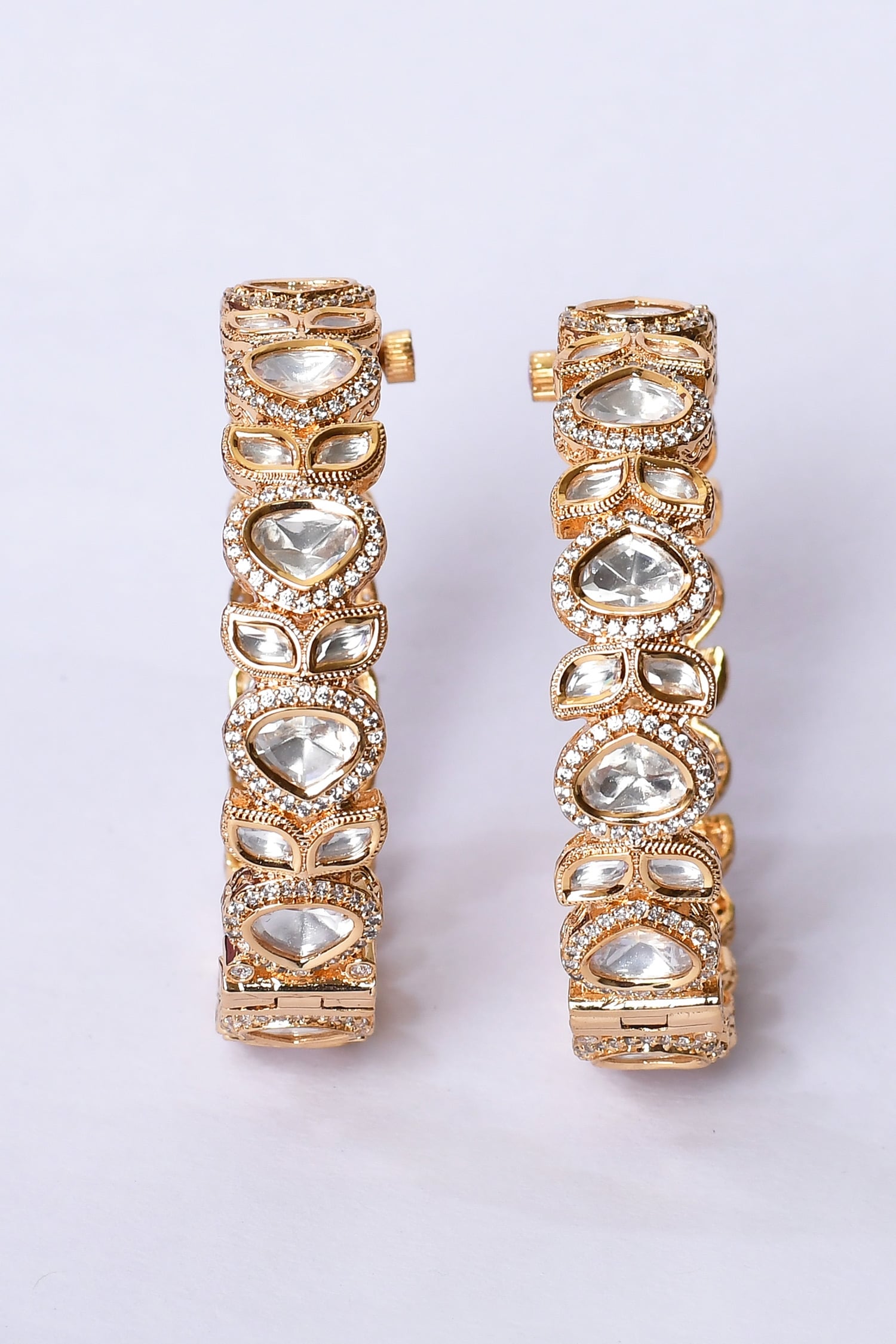 Jadau Kundan & Polki Kada - Set of 2 