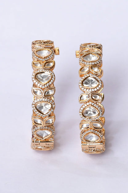 Jadau Kundan & Polki Kada - Set of 2 