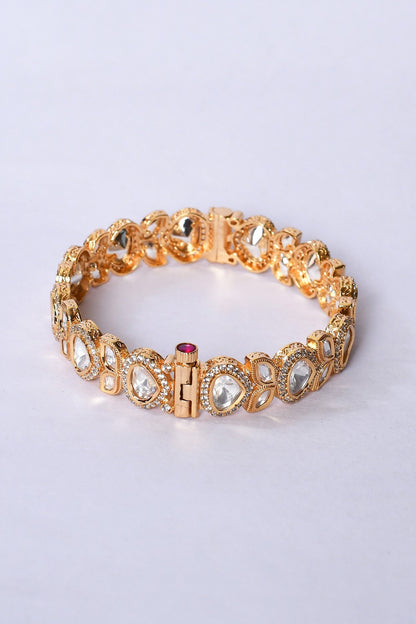 Jadau Kundan & Polki Kada - Set of 2 