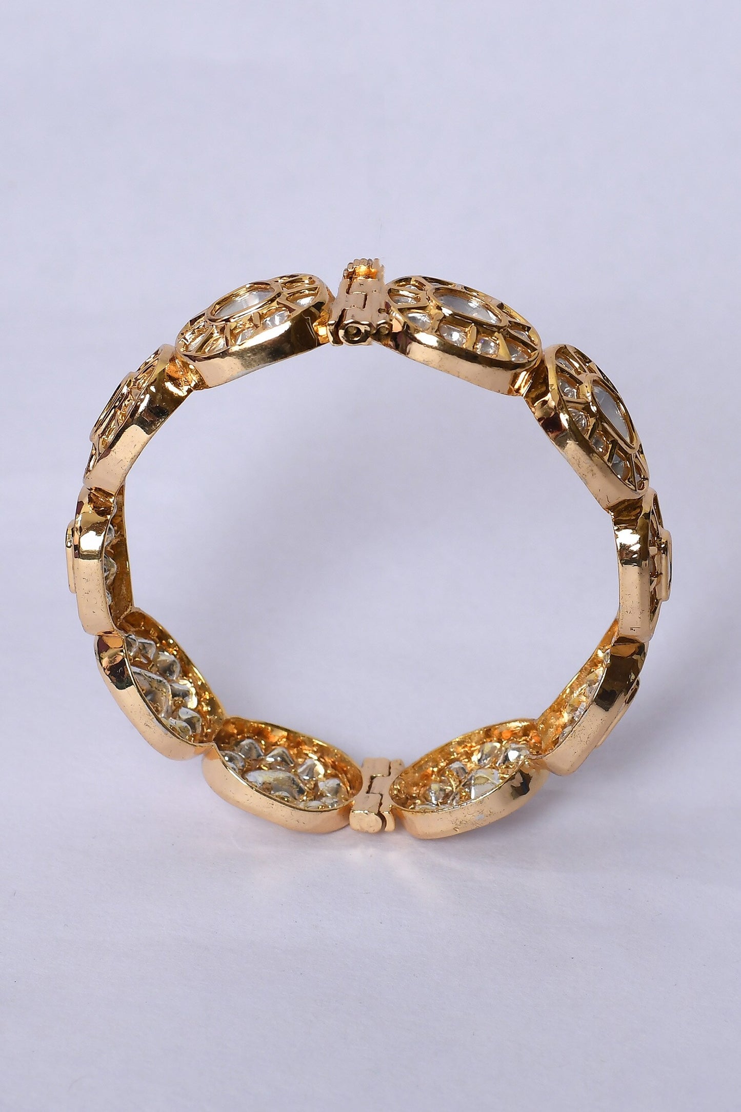 Kundan Brass Embellished Kada 