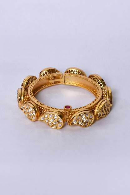 Paisley Pattern Embellished Kada - Set of 2 