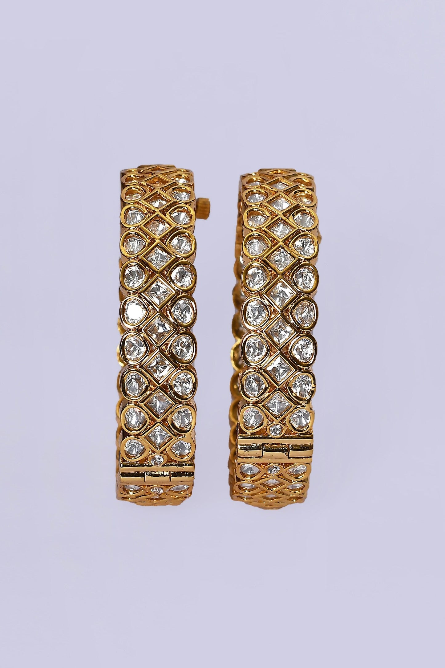 Jadau Kundan Polki Kada - Set of 2 