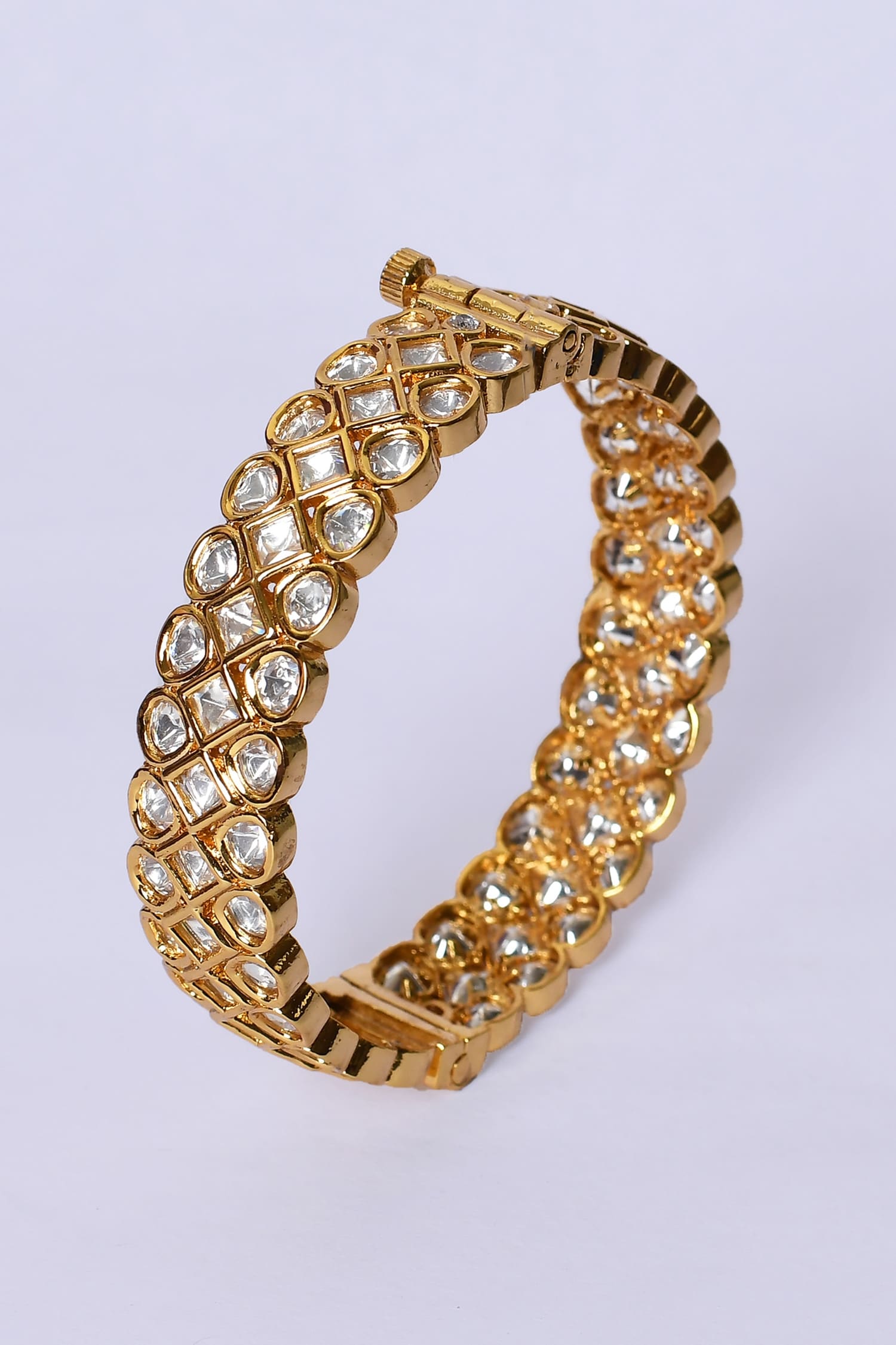 Jadau Kundan Polki Kada - Set of 2 