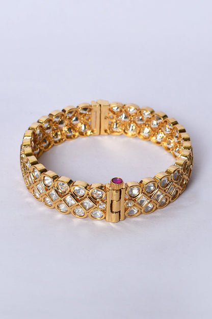 Jadau Kundan Polki Kada - Set of 2 