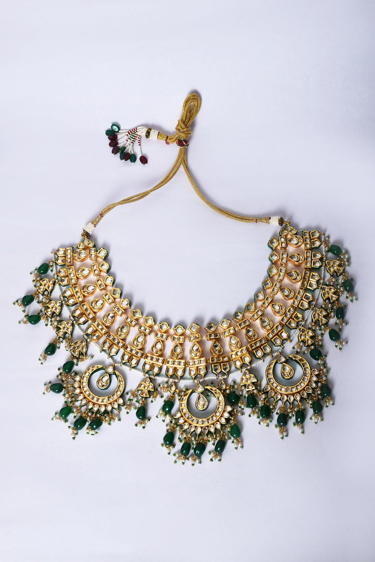 Kundan Embellished Necklace Set 