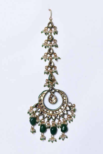 Kundan Embellished Necklace Set 