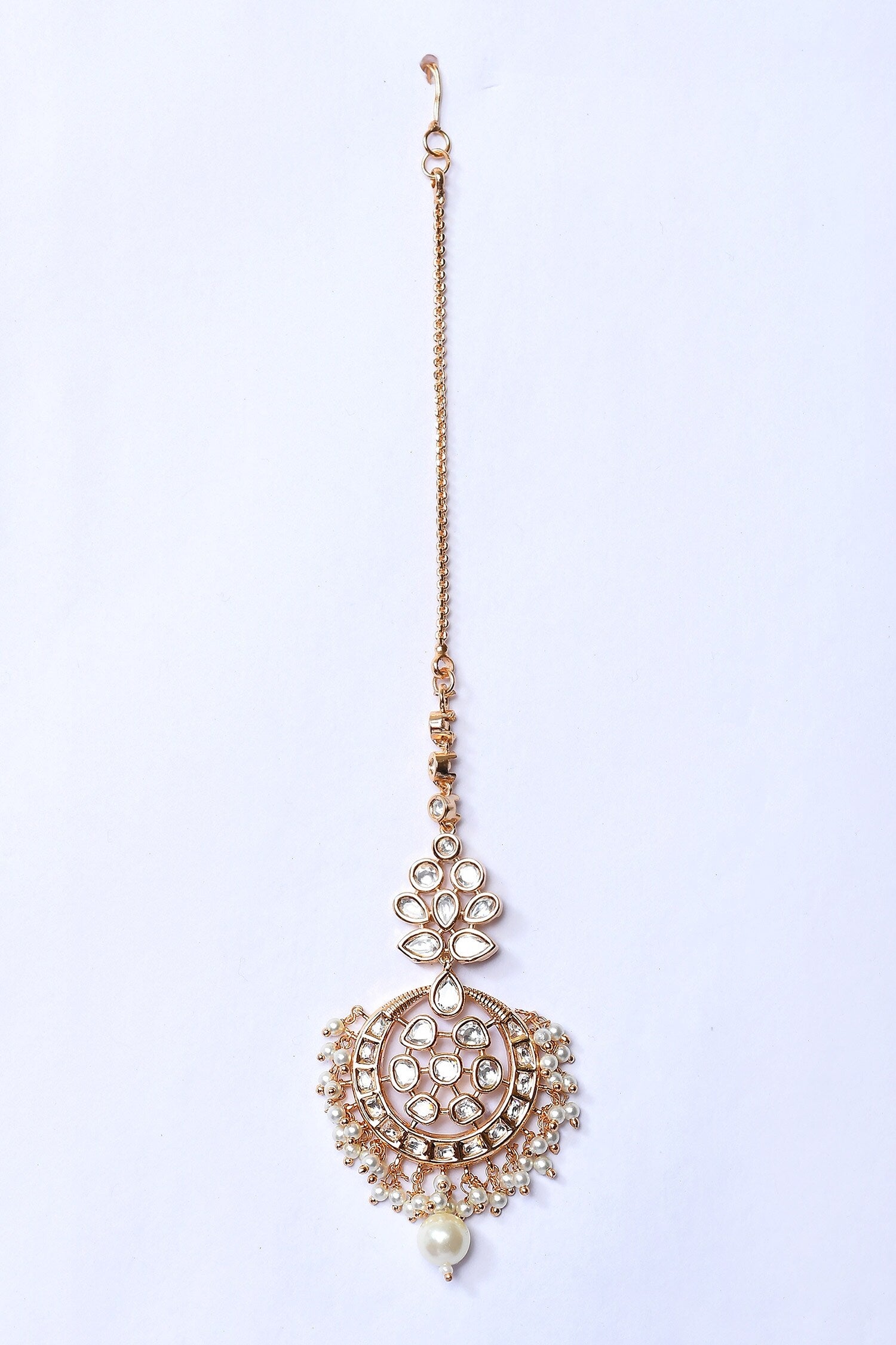Crecent Moon & Floral Cut Work Jewellery Set 
