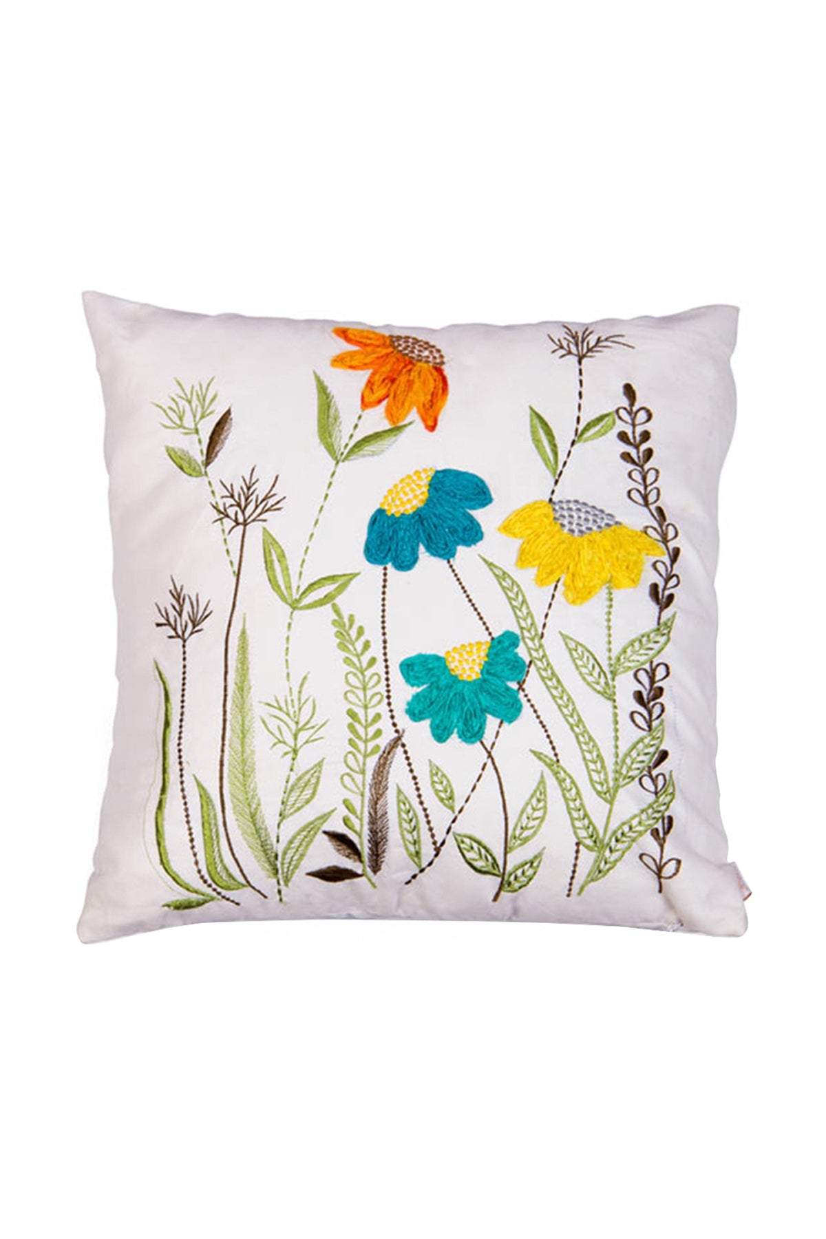 Spring Embroidered 
Cushion Cover
