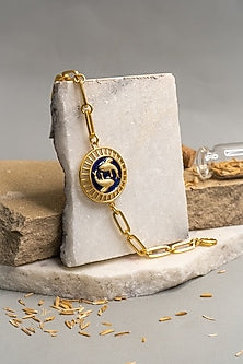 Gold Finish Pisces Bracelet