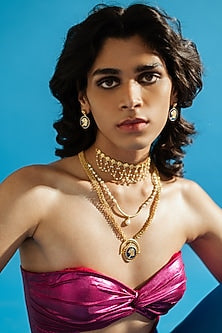 Gold Finish Leo Necklace