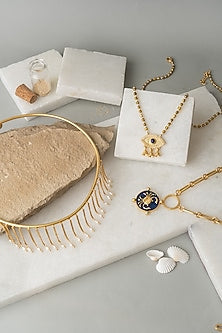 Gold Finish Cancer Necklace