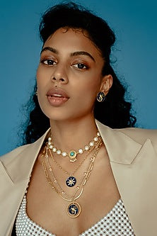 Gold Finish Scorpio Necklace