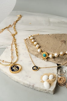 Gold Finish Scorpio Necklace