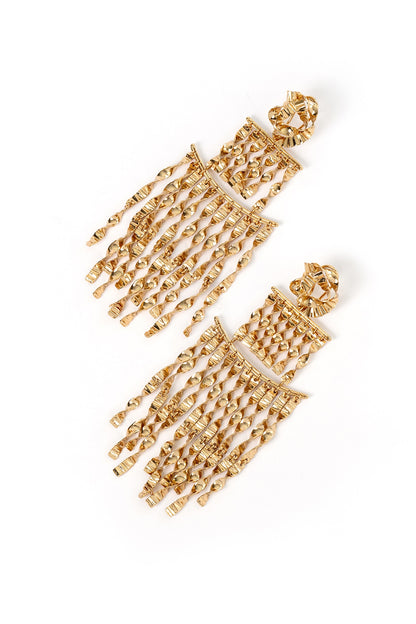 Gold Plated Brass Dangler Earrings