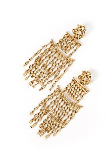 Gold Plated Brass Dangler Earrings