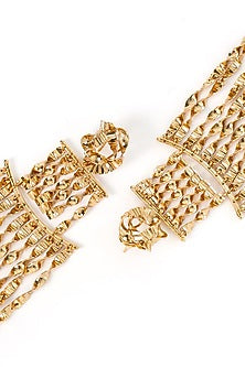Gold Plated Brass Dangler Earrings