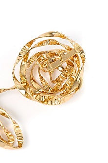 Gold Plated Rose Stud Earrings