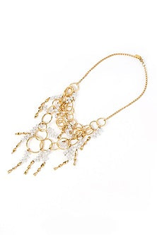 Gold Plated Faux Pearl Necklace