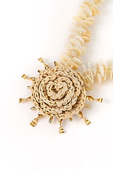 Gold Plated Faux Pearl & Shell Necklace