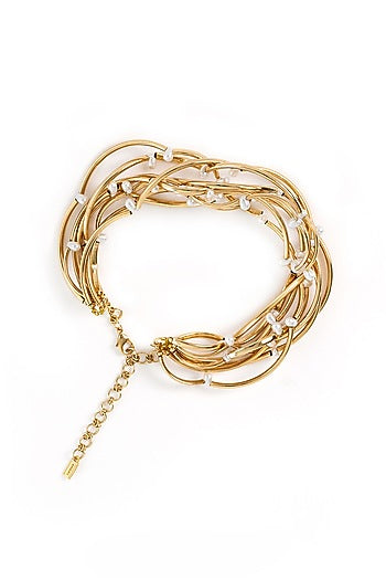 Gold Plated Brass Choker Necklace