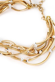 Gold Plated Brass Choker Necklace