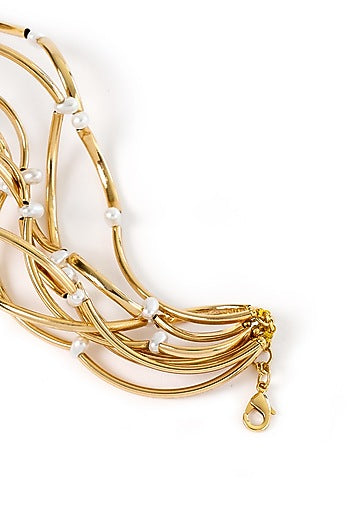 Gold Plated Brass Choker Necklace