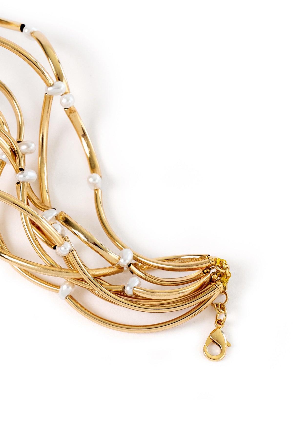 Gold Plated Brass Choker Necklace