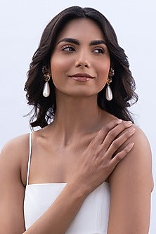 Gold Plated Brass Earstack Earrings (Set f 4)