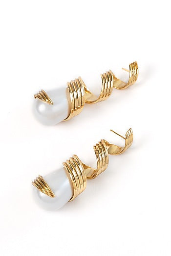 Gold Plated Brass Earrings