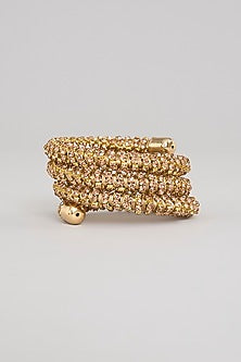 Gold Plated Chaton Stone Bracelet