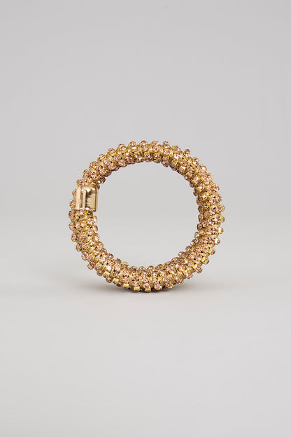 Gold Plated Chaton Stone Bracelet