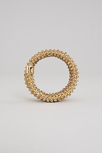 Gold Plated Chaton Stone Bracelet