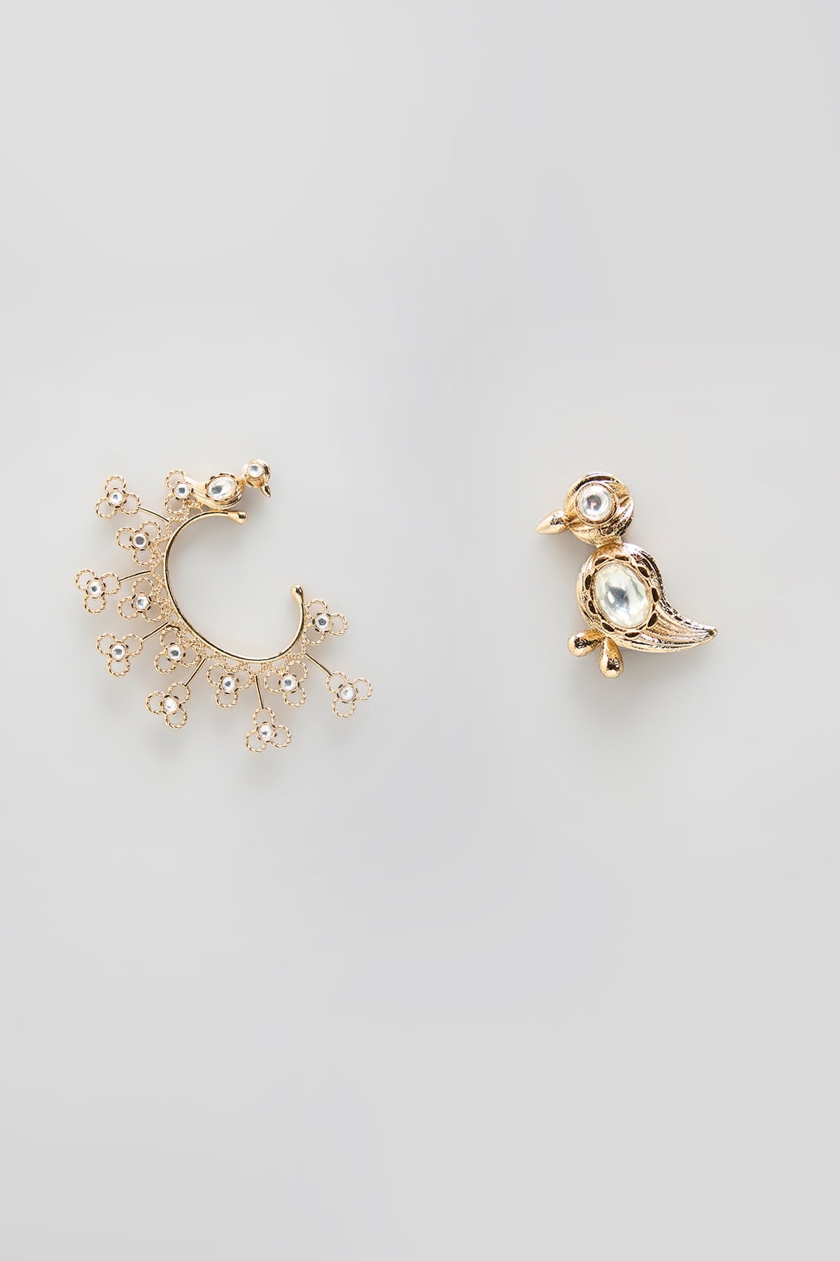 Gold Finish Dangler Earrings